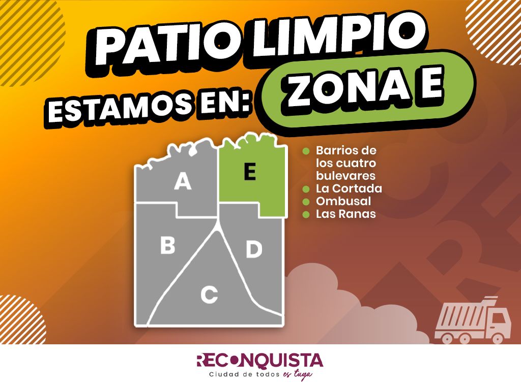 Patio Limpio: el programa continúa en Zona E hasta el viernes 19