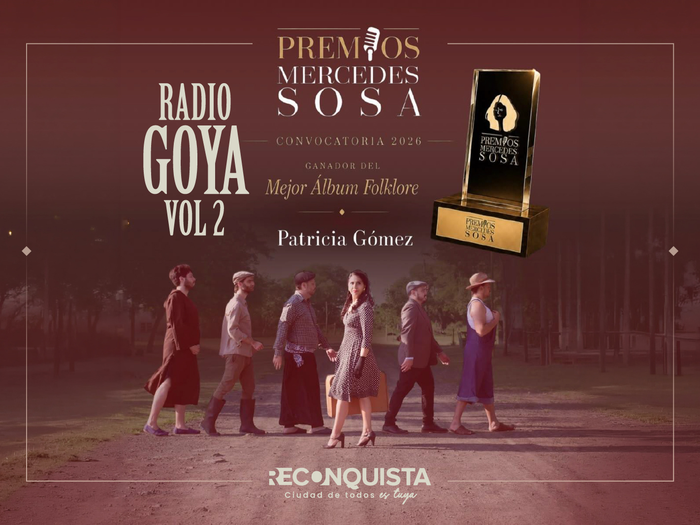 Patricia Gómez recibió el Premio Mercedes Sosa 2026 al Mejor Álbum de Folklore