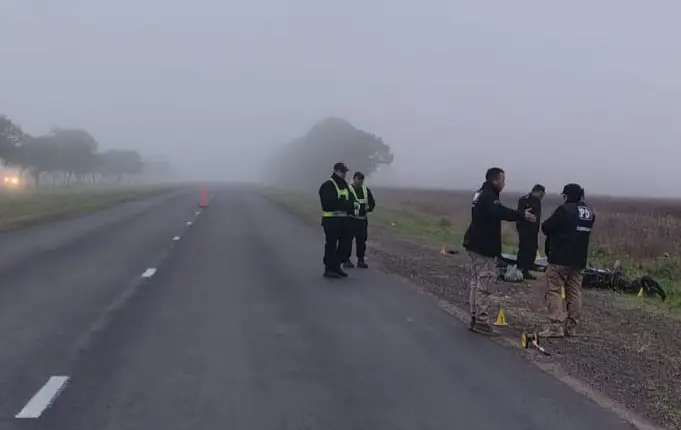 Tragedia en la Ruta 11: un motociclista fue hallado sin vida en Guadalupe Norte